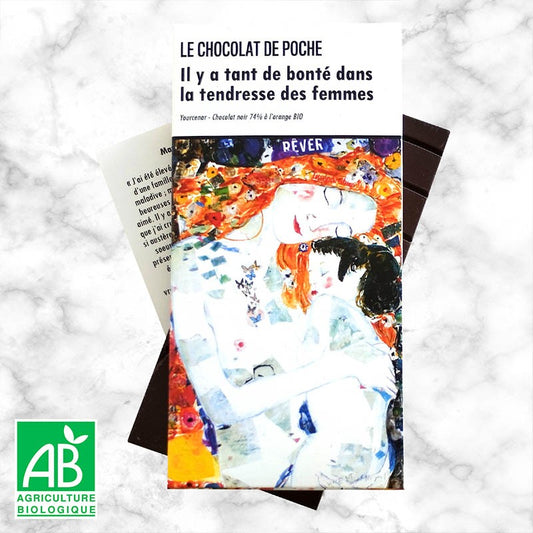 Noir 74% à l'orange BIO - Il y a tant de bonté de la tendresse des femmes