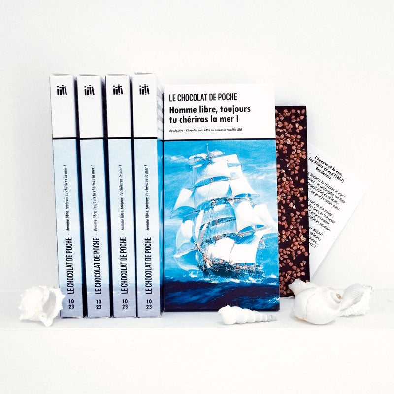 Noir 74% au sarrasin torréfié BIO - Homme libre, toujours tu chériras la mer !