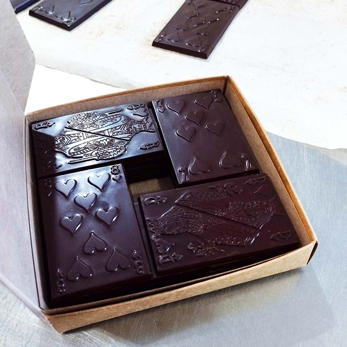 Jeu de cartes Dame de pique - Noir 74% BIO, République dominicaine