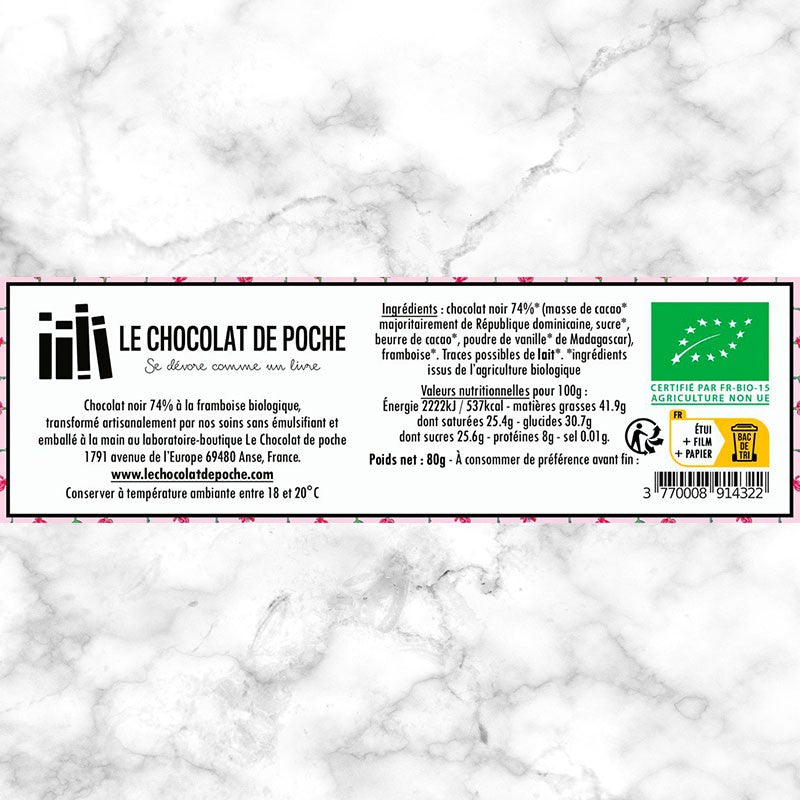 Noir 74% à la framboise BIO - Qu'est-ce qui rend ta rose si importante ?