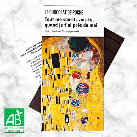 Noir 74% gingembre BIO - Tout me sourit, vois-tu, quand je t'ai près de moi