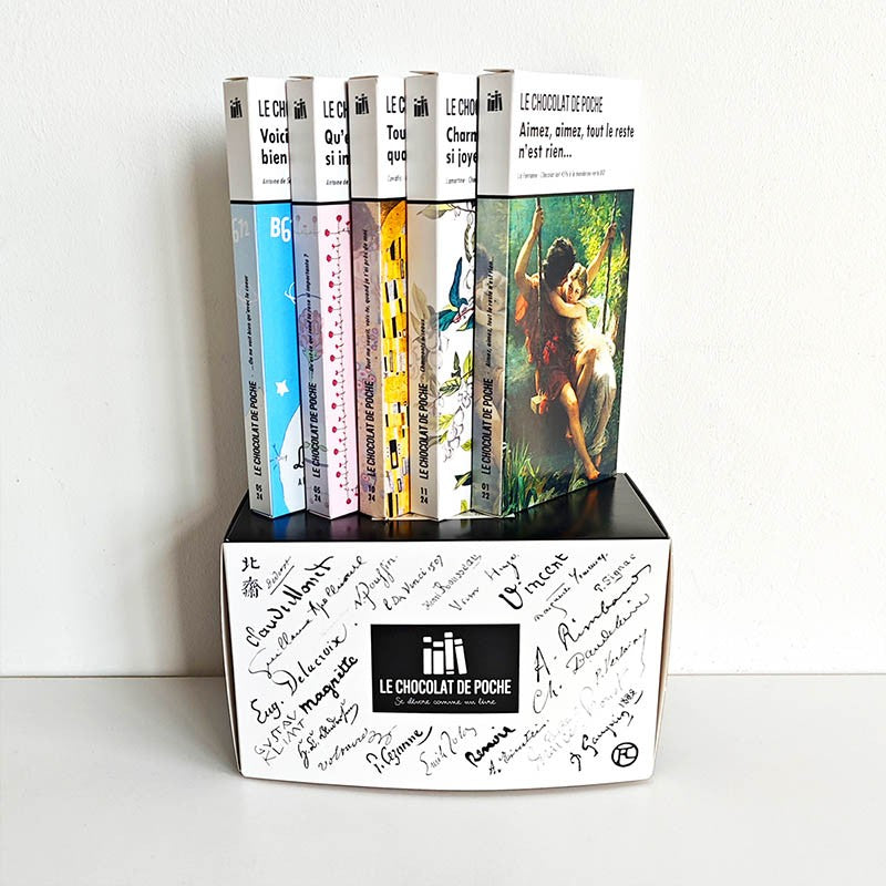 Coffret Cupidon - 5 tablettes-livres BIO sur l'amour