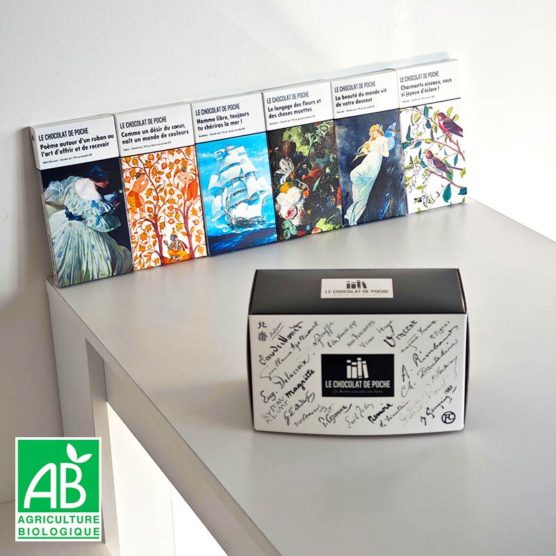 Coffret Printemps des poètes - 6 tablettes-livres BIO sur la poésie