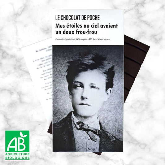 Noir 74% au poivre BIO, boisé et non piquant - Mes étoiles au ciel avaient un doux frou-frou