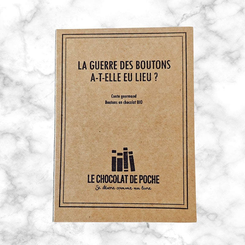 Boîte-livre chocolats BIO - La Guerre des boutons a-t-elle eu lieu ?