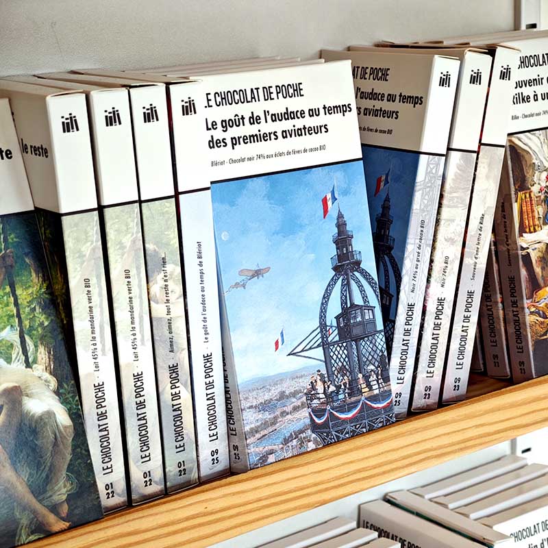 Noir 74% grué de cacao BIO - Le goût de l'audace au temps des premiers aviateurs