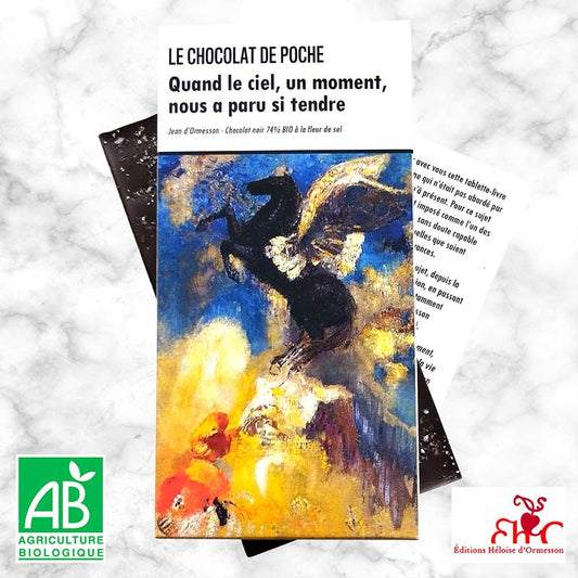 Noir 74% BIO à la fleur de sel - Quand le ciel, un moment, nous a paru si tendre
