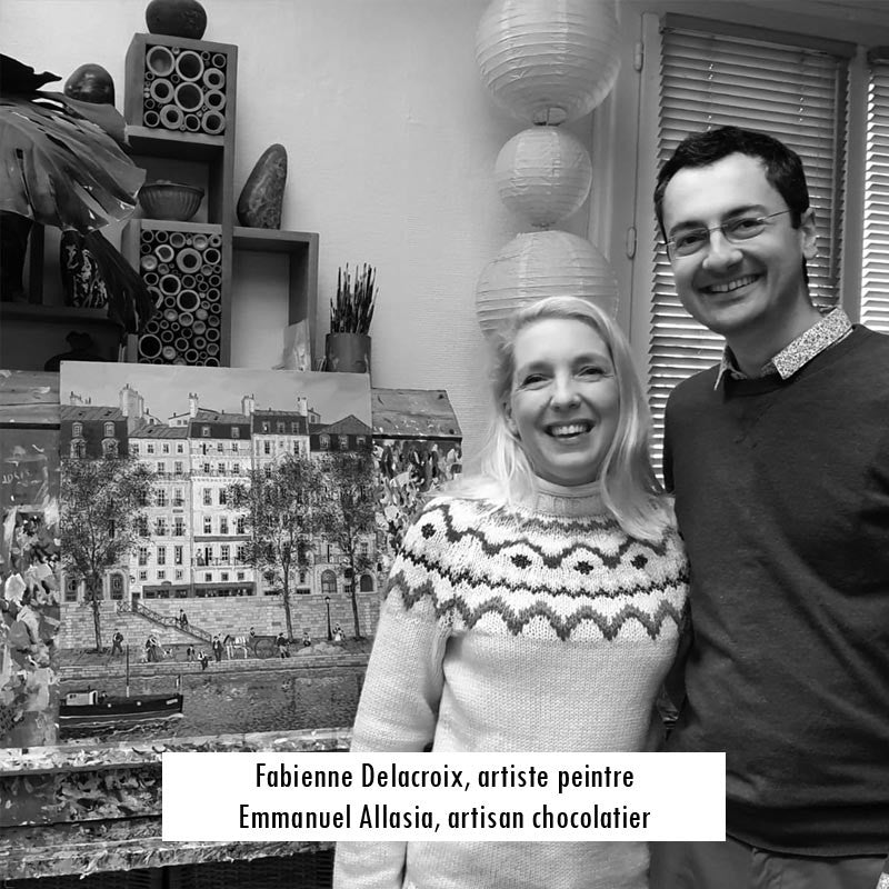 Grande tablette de l'Avent et de Noël - noir 74% pain d'épices BIO - L'Histoire du grand concert de Noël à Notre-Dame