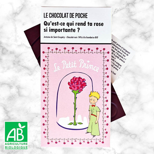 Noir 74% à la framboise BIO - Qu'est-ce qui rend ta rose si importante ?