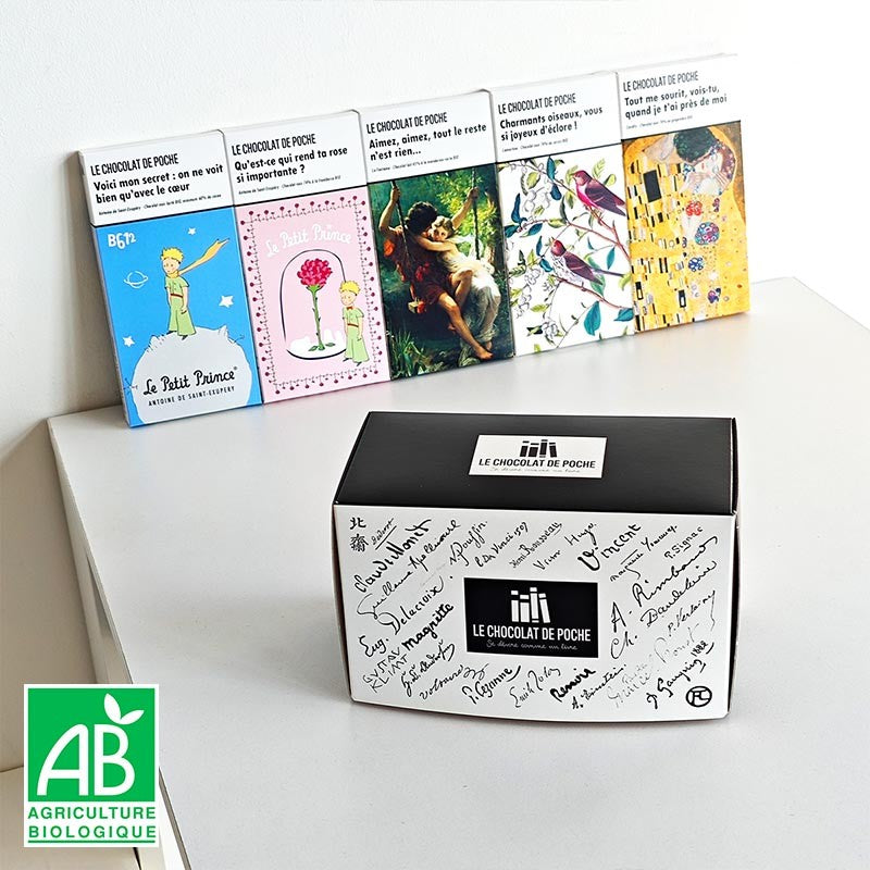 Coffret Cupidon - 5 tablettes-livres BIO sur l'amour