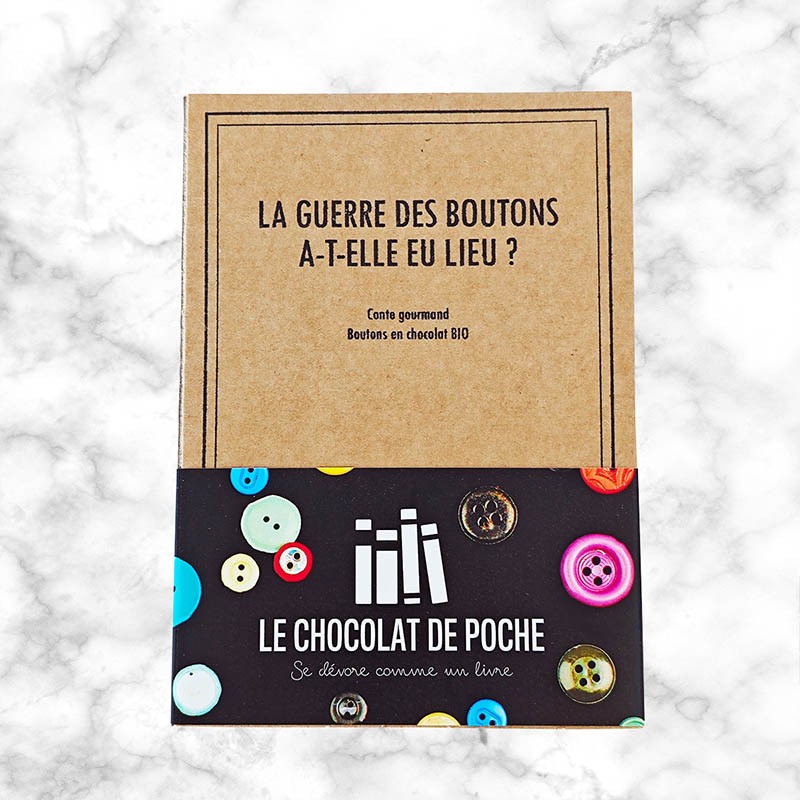 Boîte-livre chocolats BIO - La Guerre des boutons a-t-elle eu lieu ?
