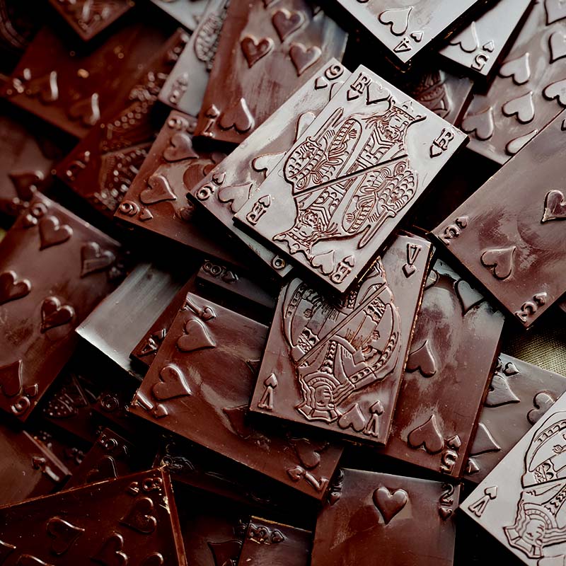 Jeu de cartes Dame de pique - Noir 74% BIO, République dominicaine