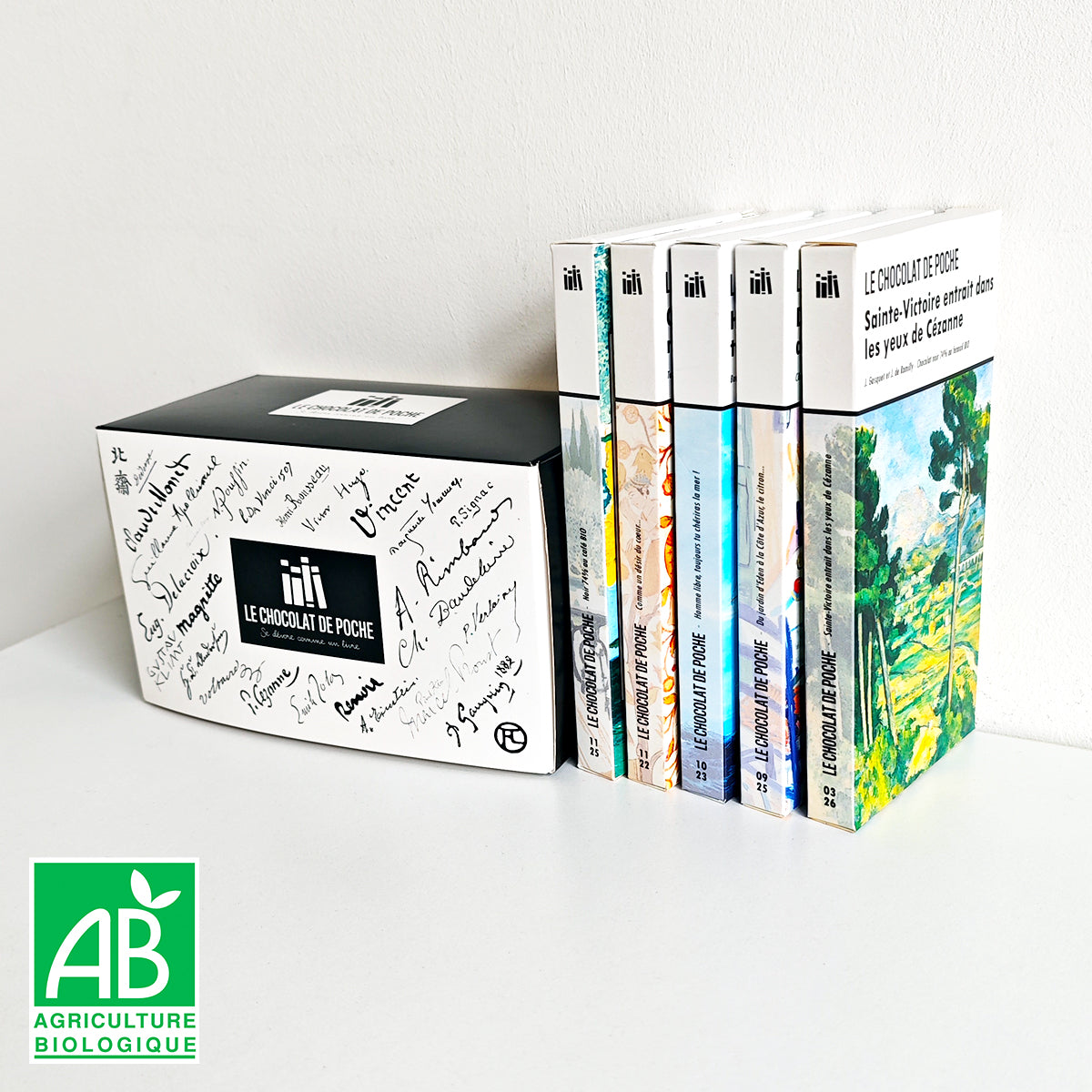 Coffret "Viens, on part pour..." - 5 tablettes-livres BIO