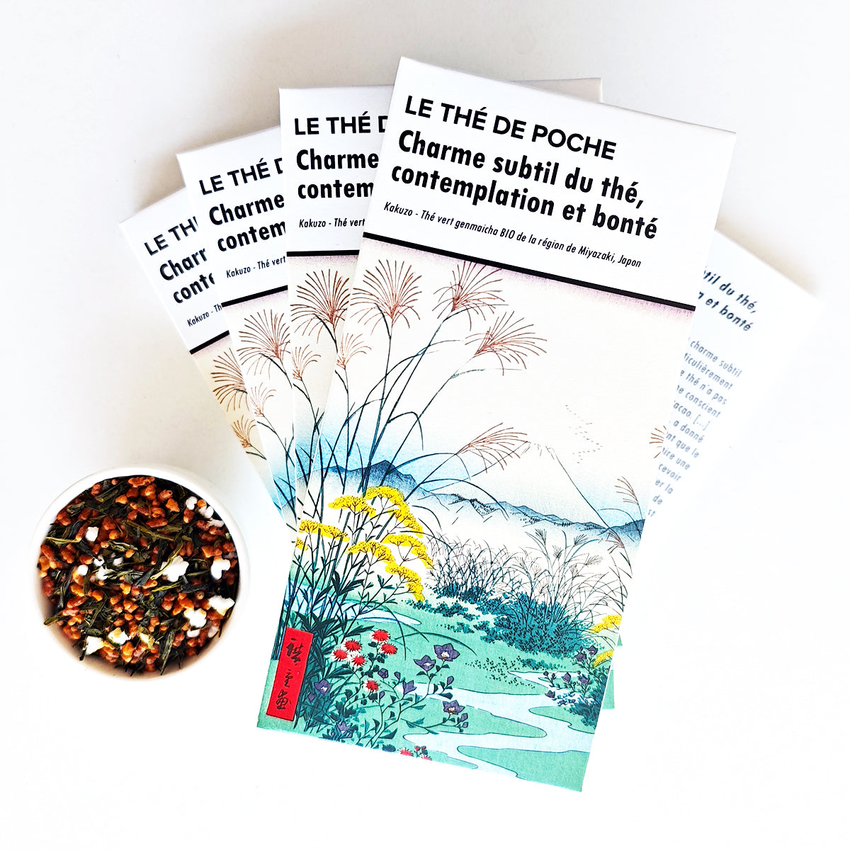 Genmaicha BIO, thé vert de la région de Miyazaki, Japon - Charme subtil du thé, contemplation et bonté