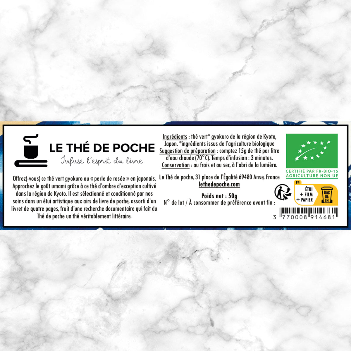Gyokuro BIO, thé vert de la région de Kyoto, Japon - Cheminer dans les pas des maîtres de thé japonais