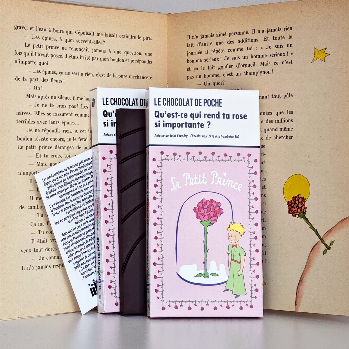 Trilogie "chocolittéraire" Le Petit Prince®© x Le Chocolat de poche