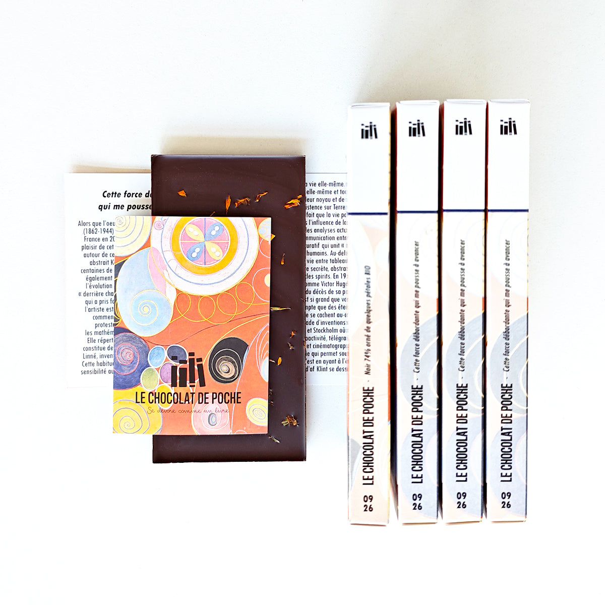 Le Chocolat de poche mêle art et lecture et se présente dans un étui en forme de livre de poche