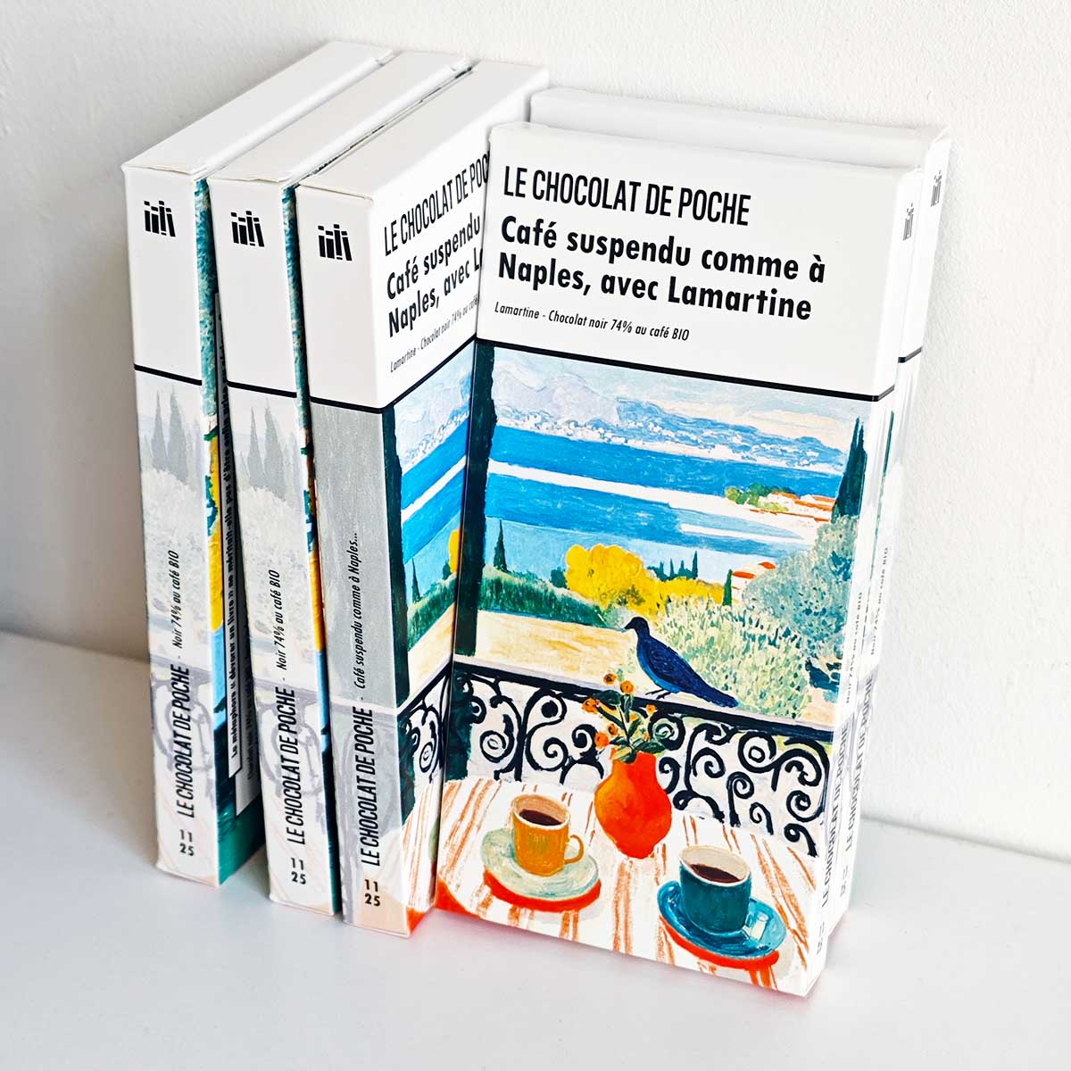 Noir 74% café BIO - Café suspendu comme à Naples, avec Lamartine