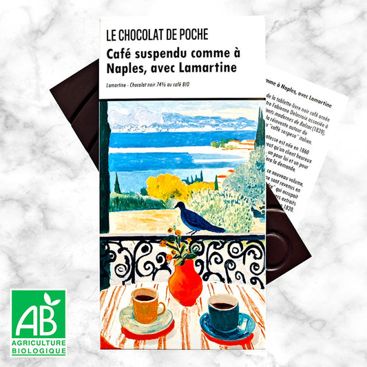 Noir 74% café BIO - Café suspendu comme à Naples, avec Lamartine