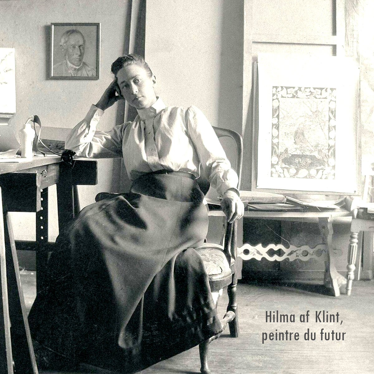 Portrait de l'artiste peintre suédoise Hilma af Klint, ici à Stockholm