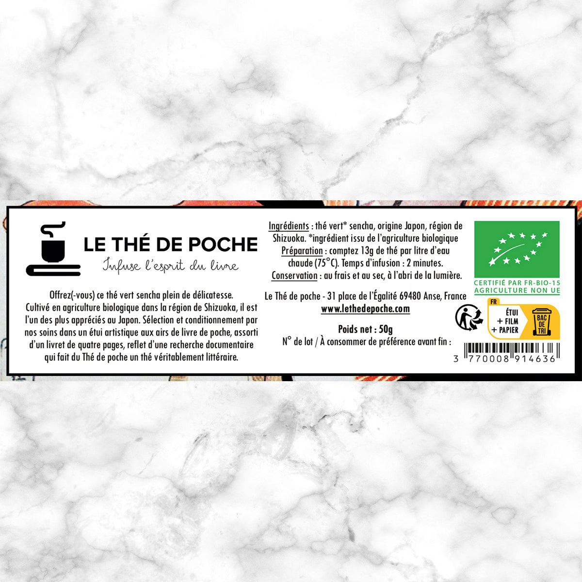Eléments nutritionnels sencha bio du Japon - Le Thé de poche